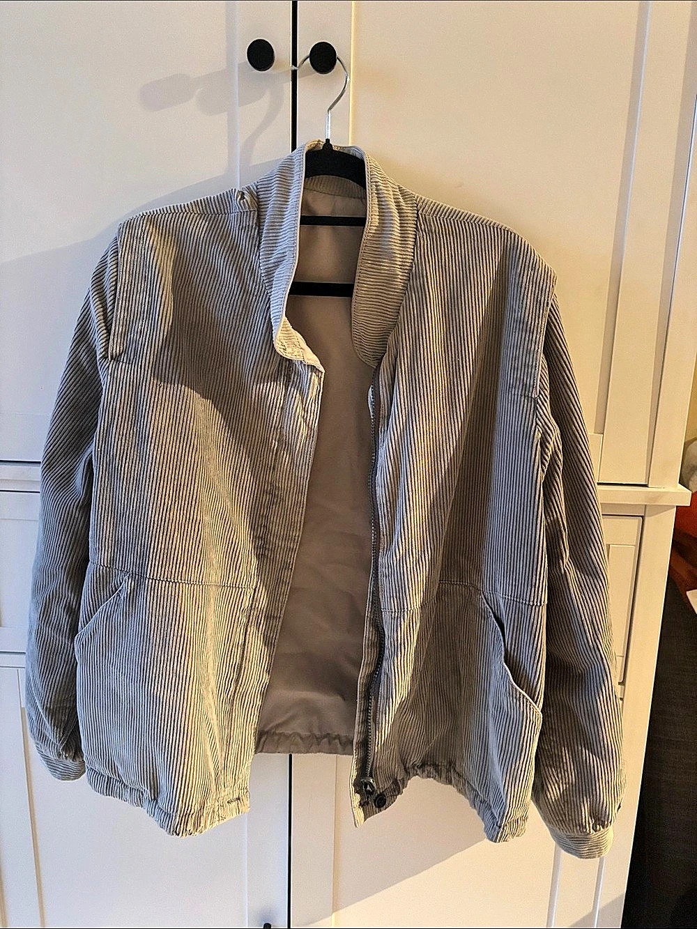 Corduroy REVERSIBLE Utility Jacket in GREY